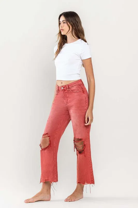 90s Vintage Crop Flare Vervet Jeans