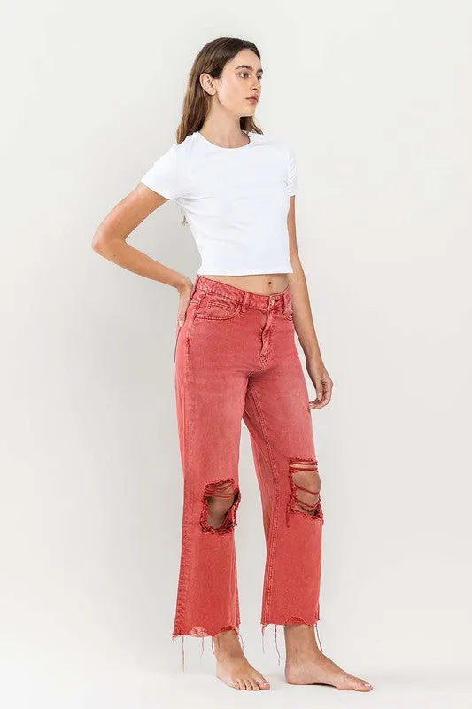 90s Vintage Crop Flare Vervet Jeans