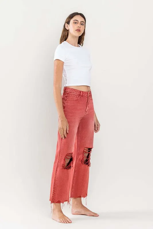 90s Vintage Crop Flare Vervet Jeans