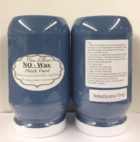 Americana Gray - Blue Chalk Paint 8oz - Miss Lilian's No Wax Chock Paint