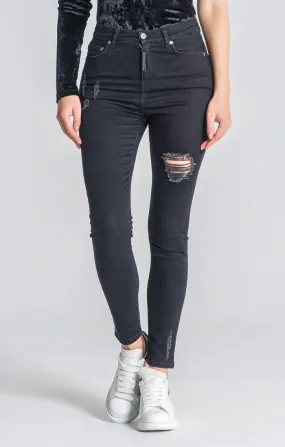 Black Core Ripped Jeans