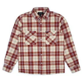 Brixton Archie Flannel Long Sleeve Shirt Brick