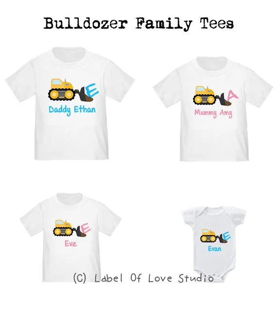 Bulldozer Family Tees