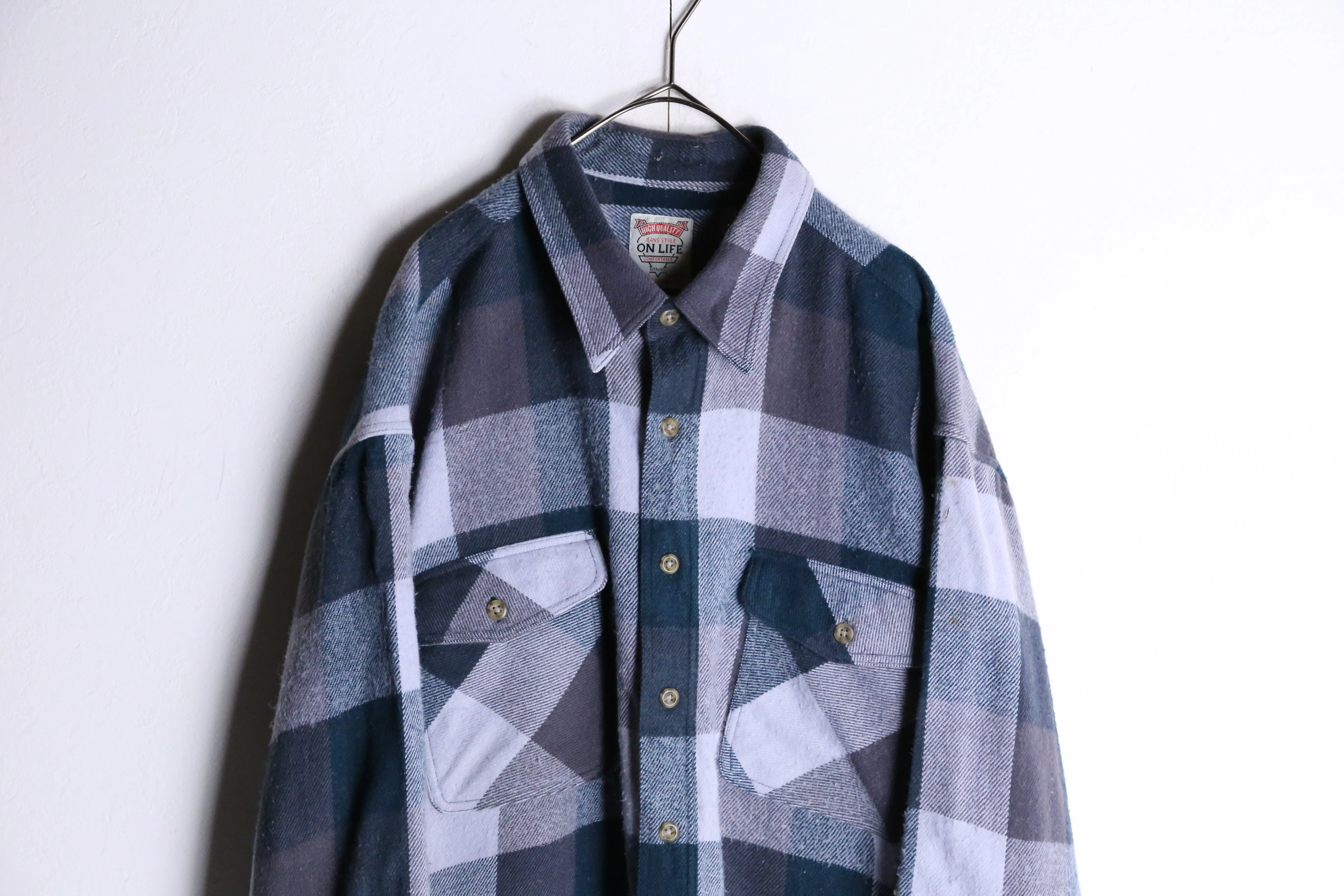 check pattern flannel shirts