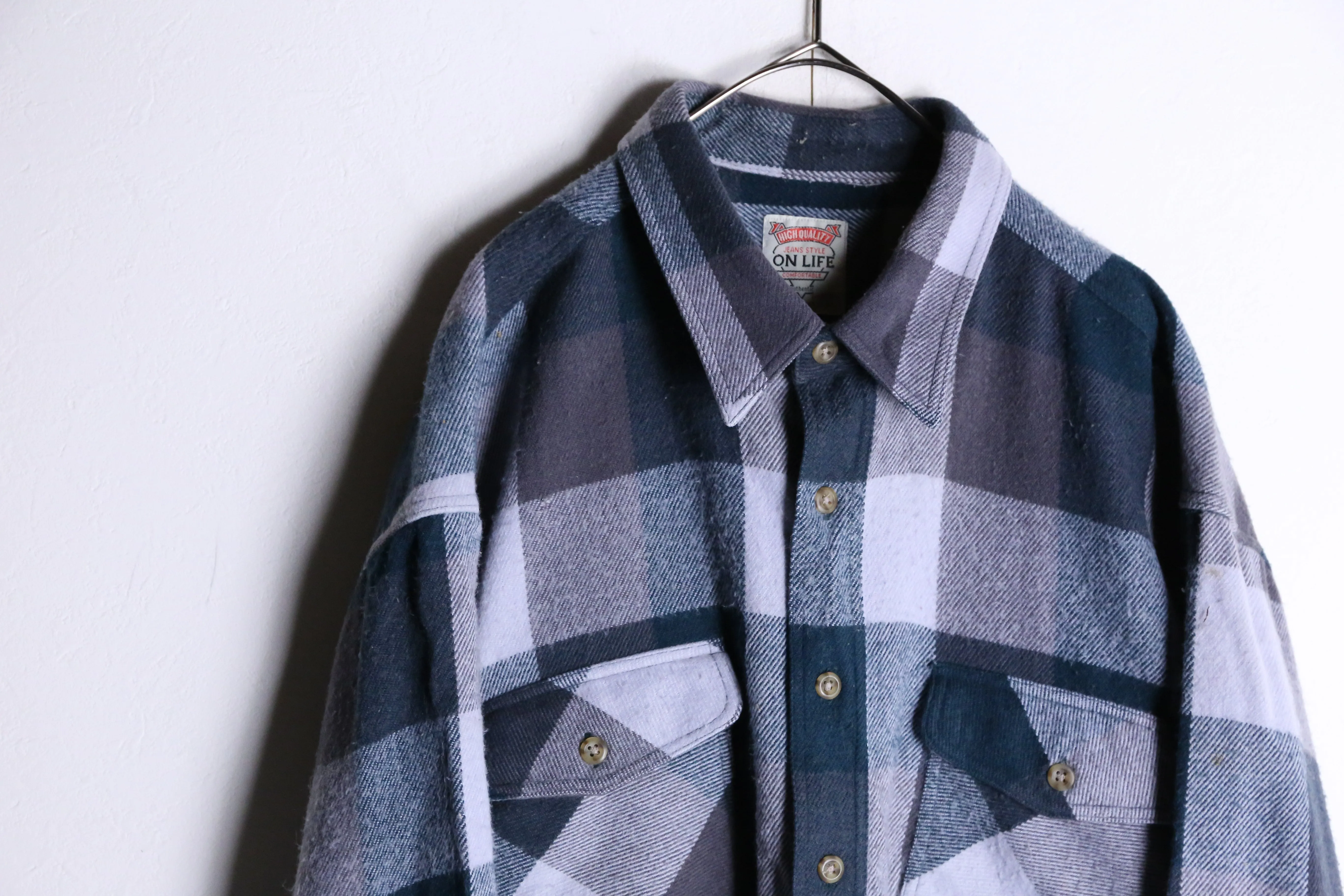 check pattern flannel shirts