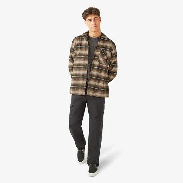 Dickies Forest Check Flannel Shirt Mushroom