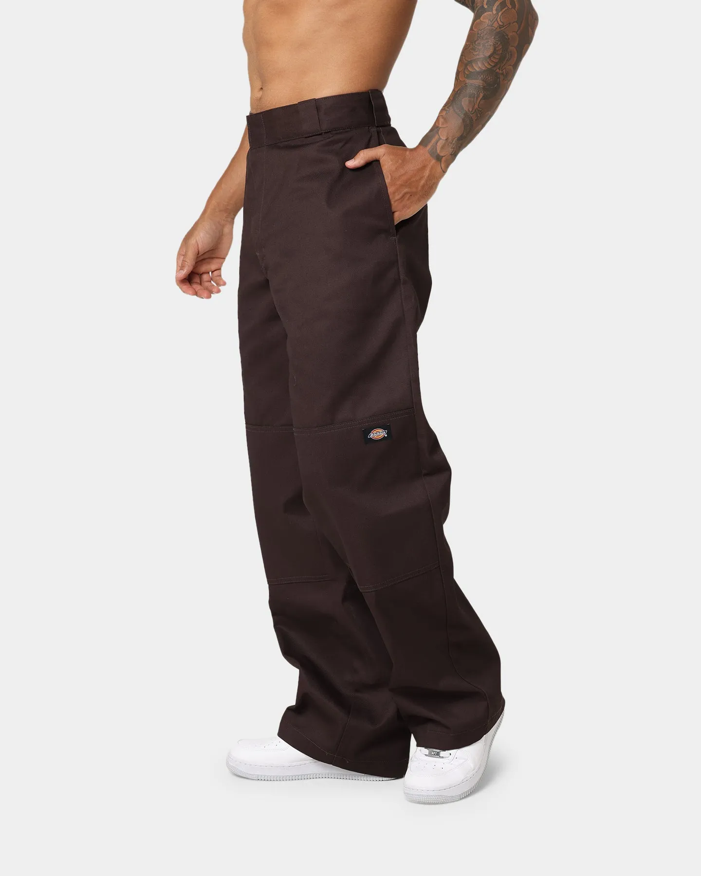 Dickies Loose Double Knee Work Pants Dark Brown