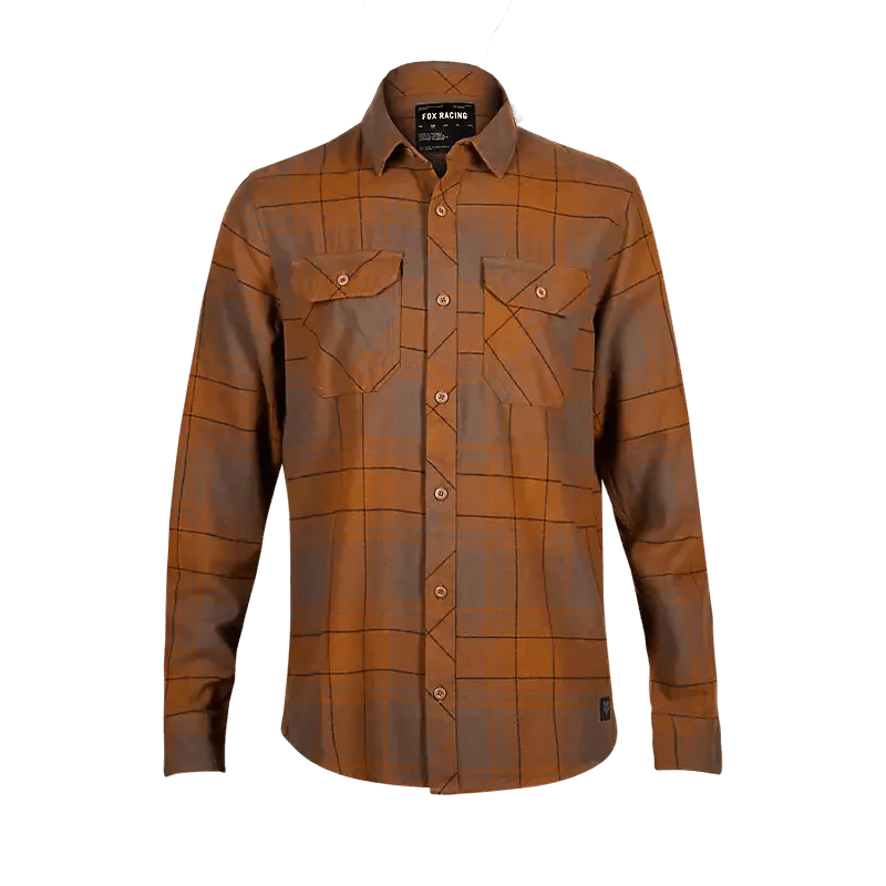 Fox Traildust Flannel Shirt Nutmeg Brown