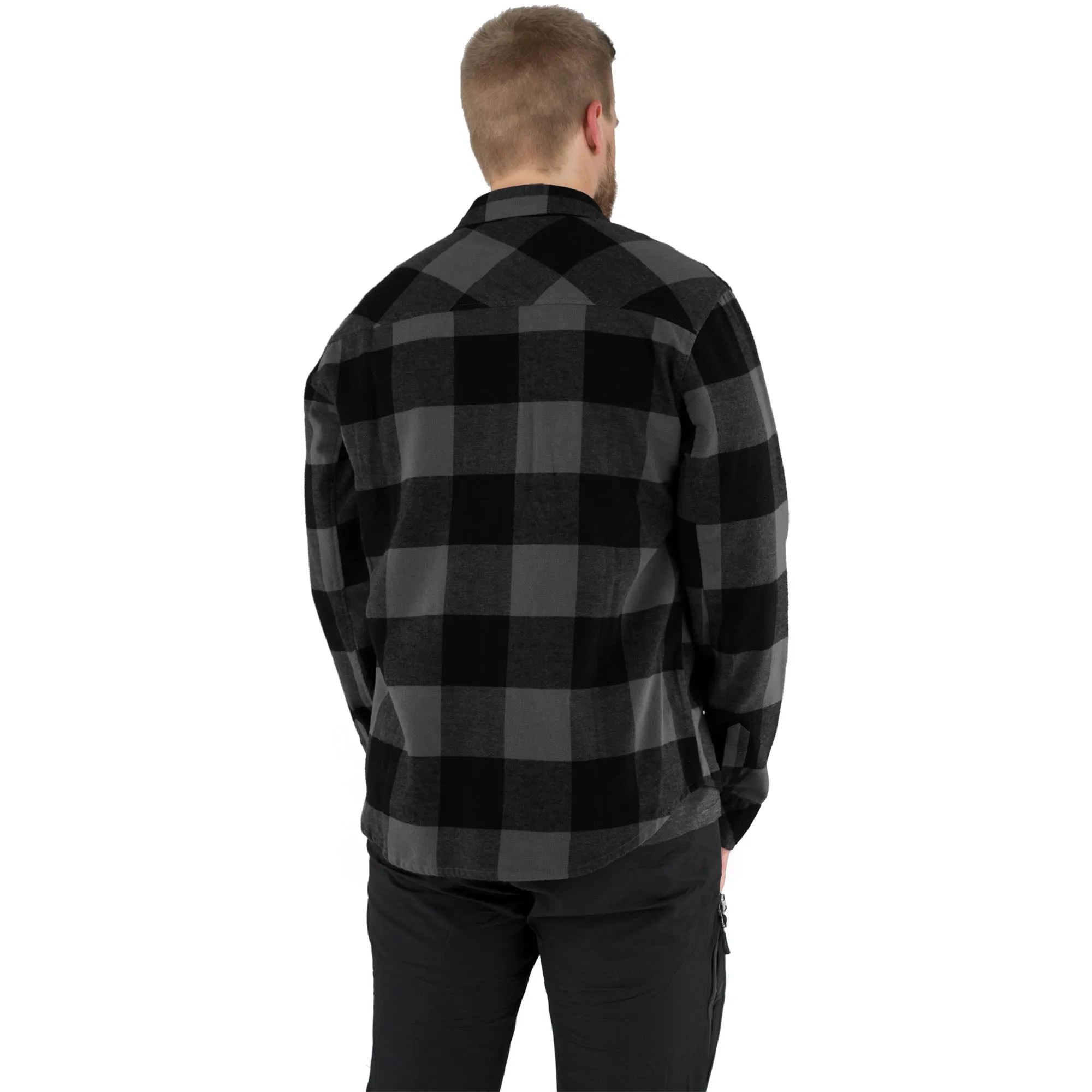 FXR Timber Flannel Shirt Button-Up Charcoal/Black Grey