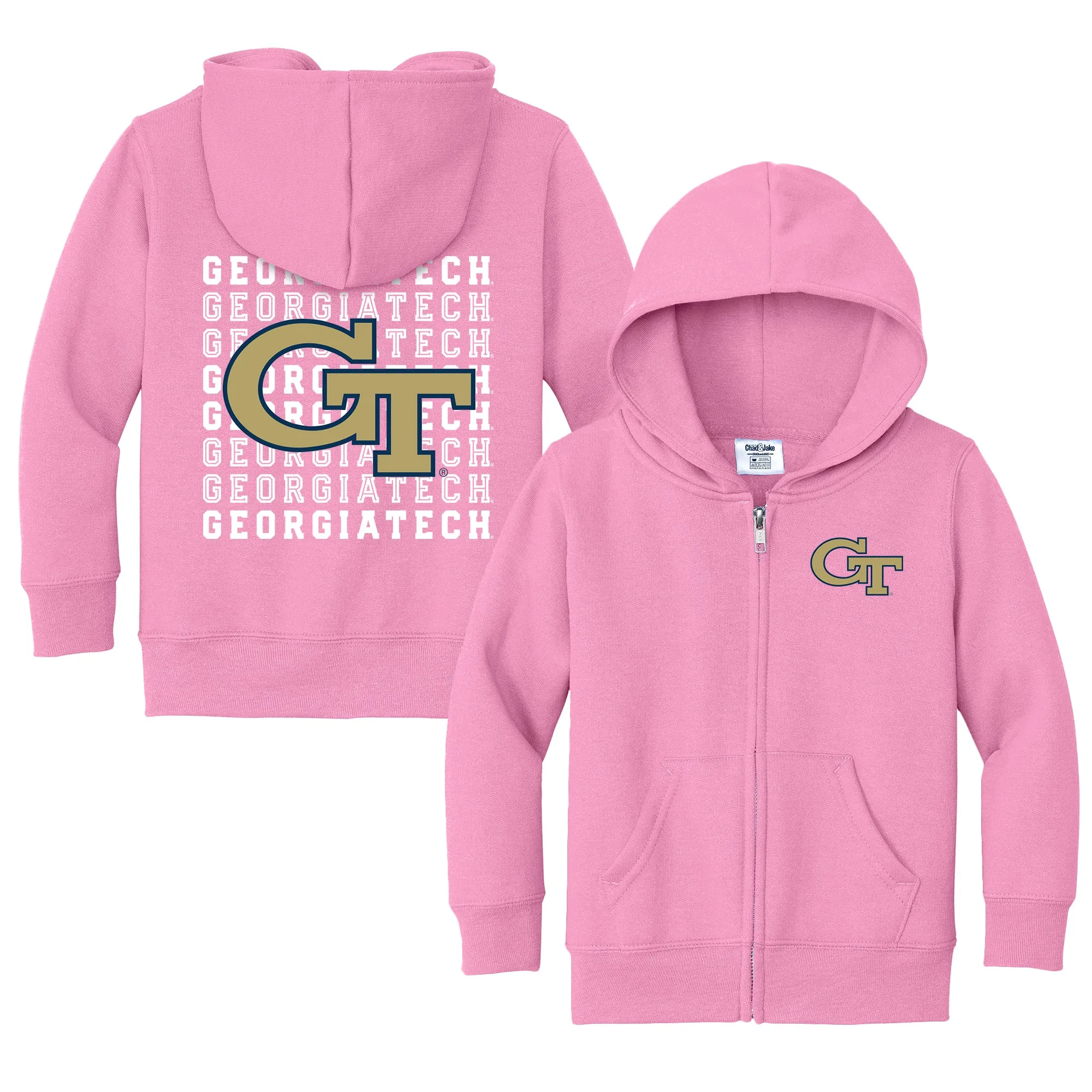 Georgia Tech Yellow Jackets Retro Toddler Full-Zip Sweatshirt