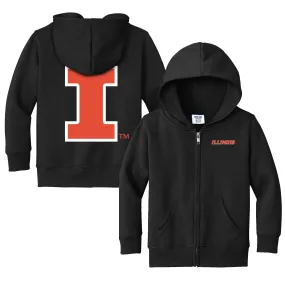 Illinois Fighting Illini Logo Toddler Full-Zip Sweatshirt