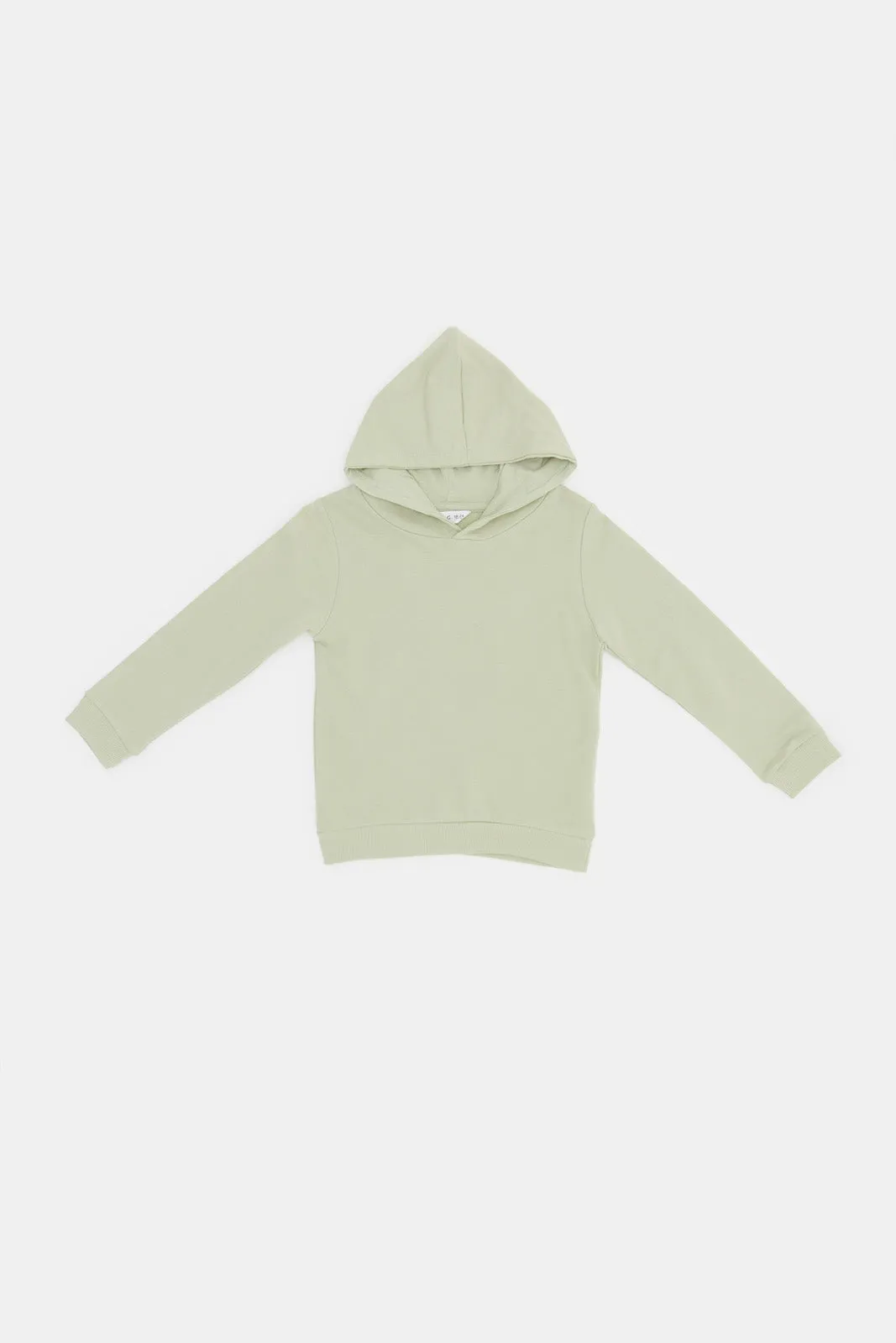 Infant Boys Green Hoody Sweatshirts