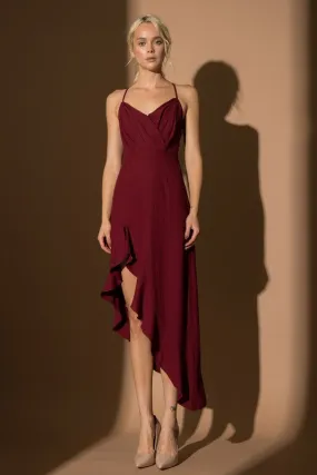 JUNIPER DRESS - BURGUNDY