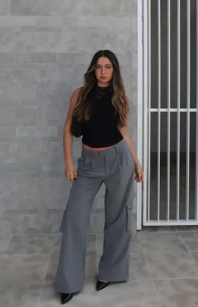 Kairos Grey Straight Leg Pants