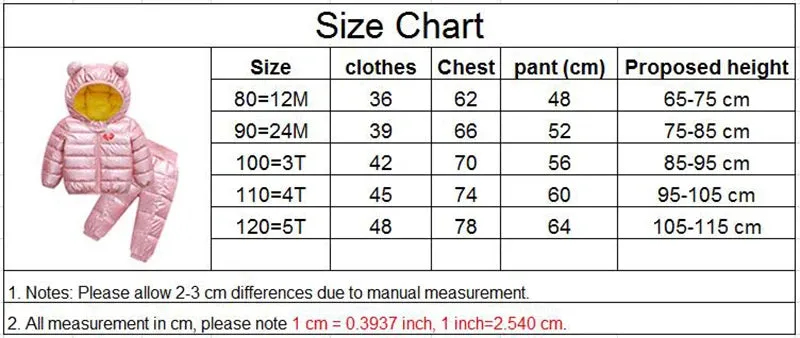 Kids Jackets Pants Sets 2pcs Winter Fall Boys Hooded Coat Warm Pants Girls Jacket Toddler Infant Clothes Suit