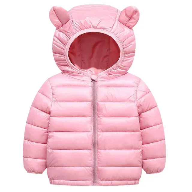 Kids Jackets Pants Sets 2pcs Winter Fall Boys Hooded Coat Warm Pants Girls Jacket Toddler Infant Clothes Suit