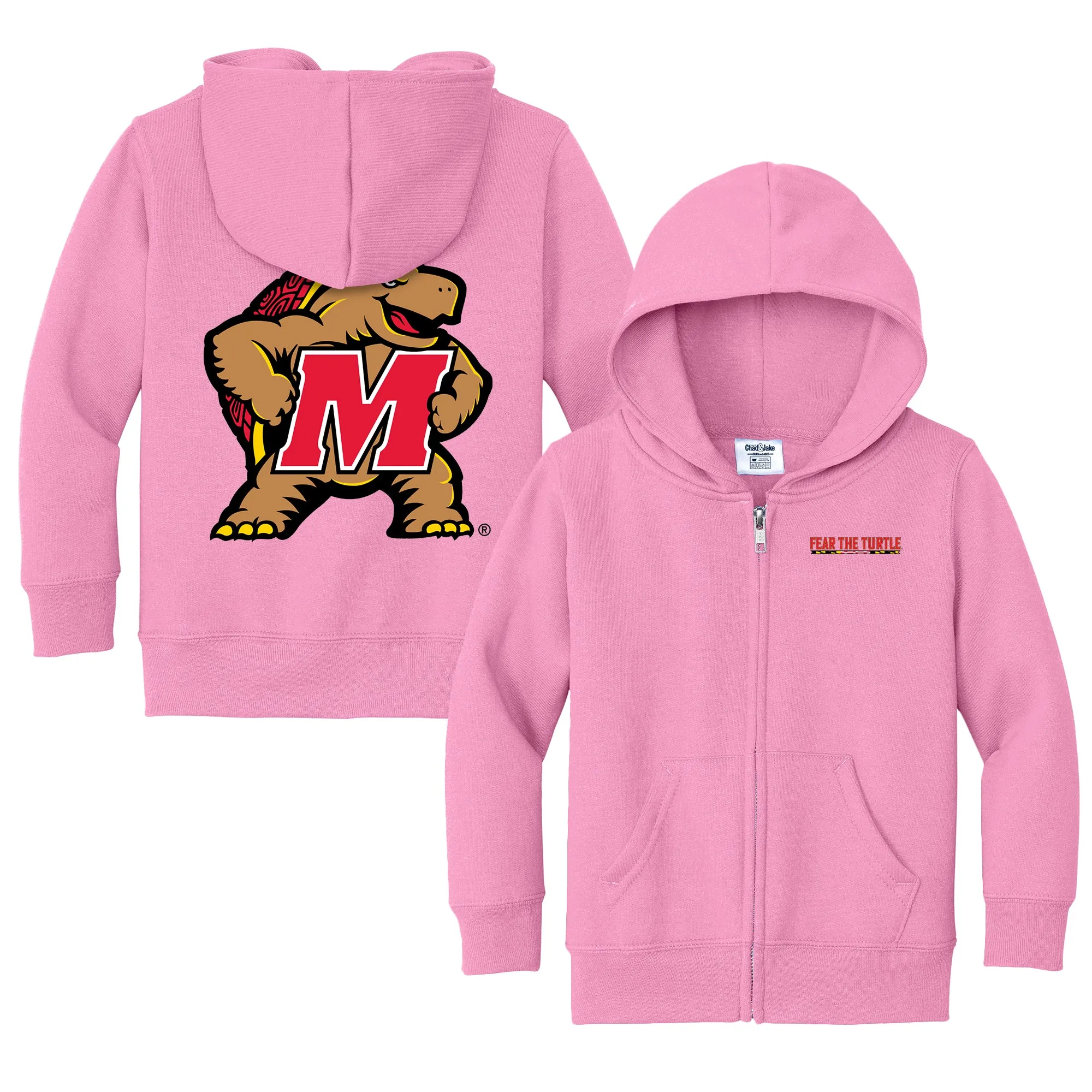 Maryland Terrapins Fear The Turtle Logo Toddler Full-Zip Sweatshirt