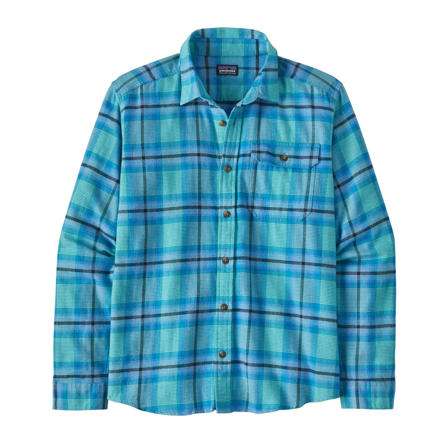 Mens Long-Sleeved Lightweight Fjord Flannel Shirt - Sale