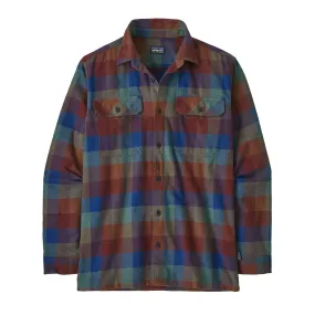 Mens Long-Sleeved Organic Cotton Midweight Fjord Flannel Shirt - Sale