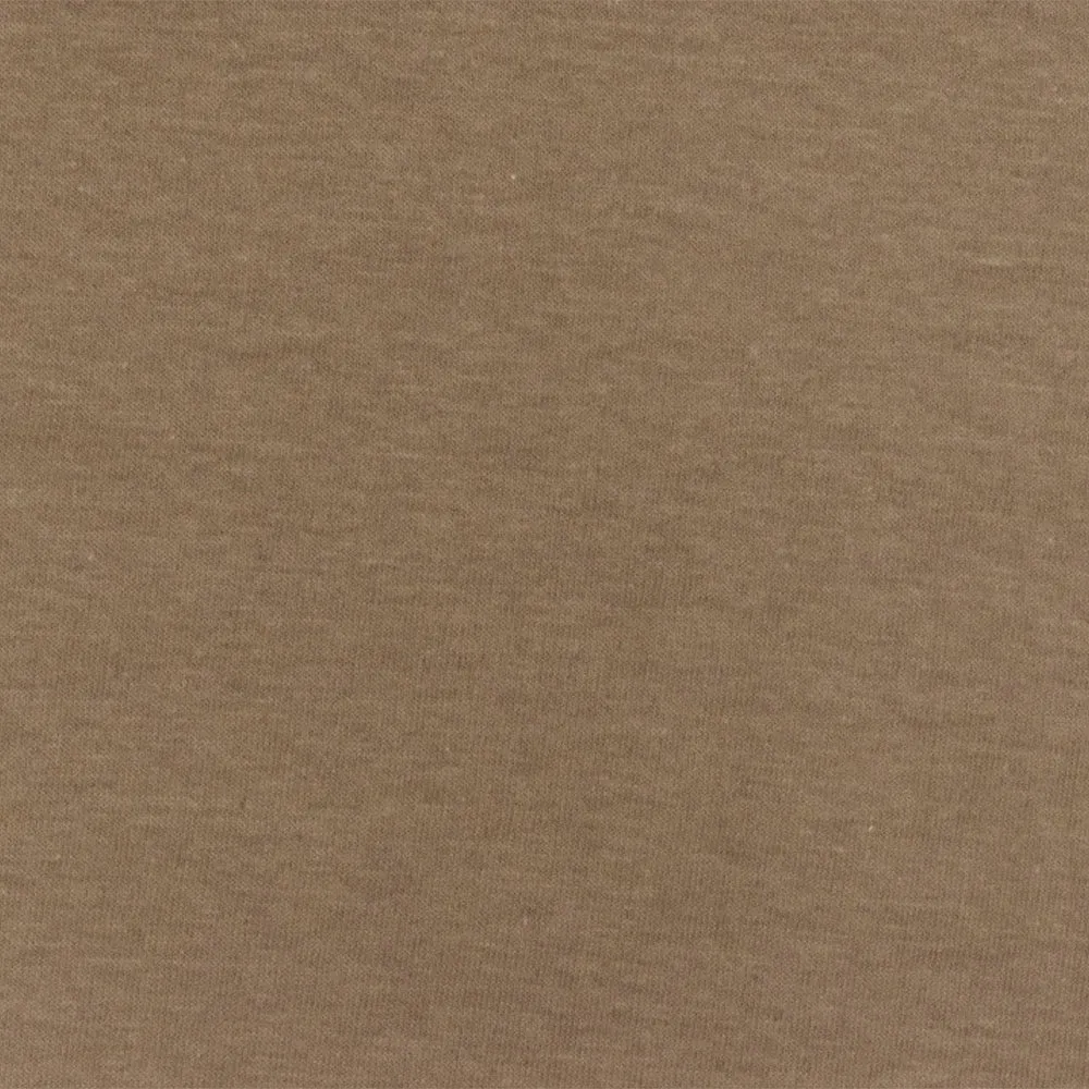 Mocha Brown Solid Stretch Cotton Jersey Knit Fabric