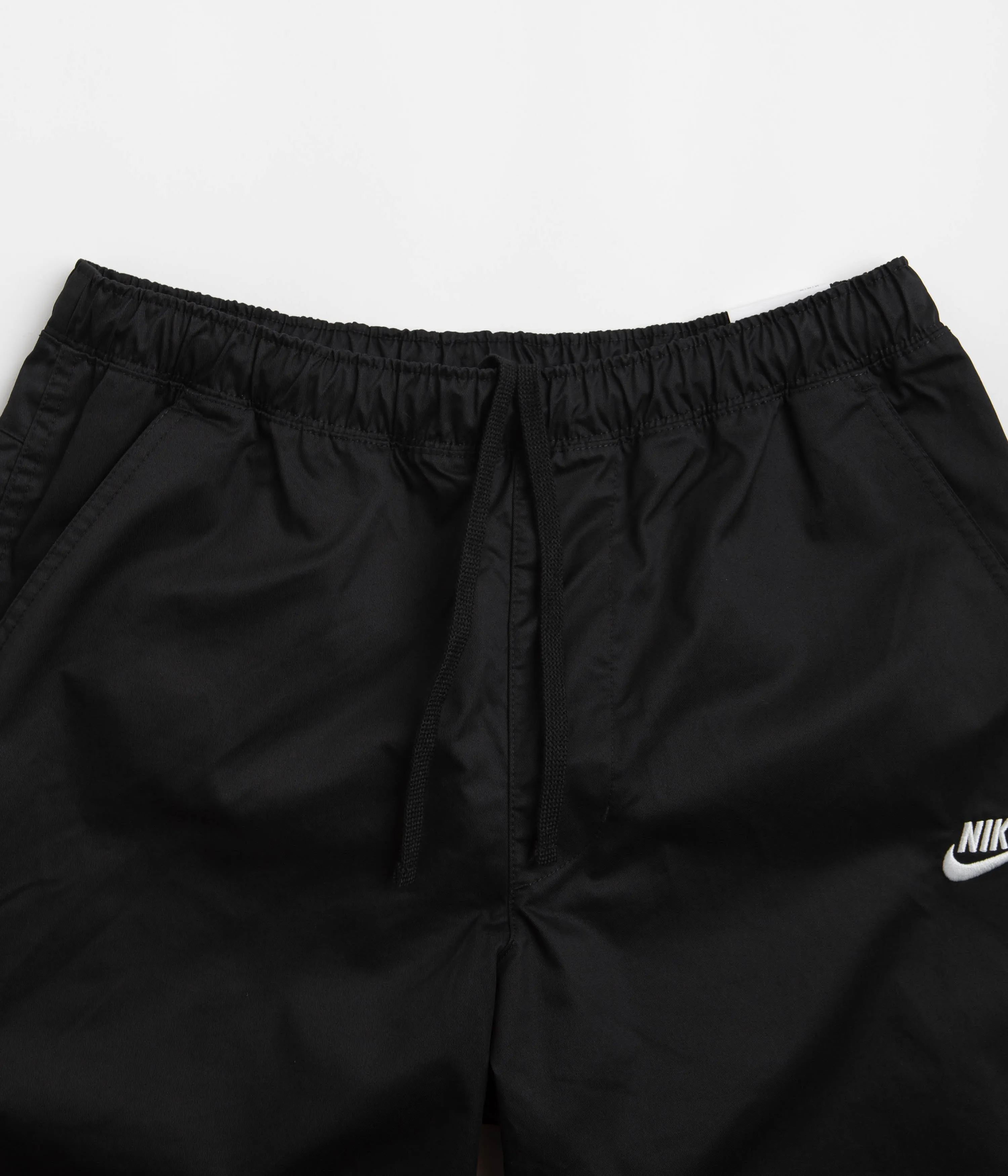 Nike Club Straight Leg Pants - Black / White