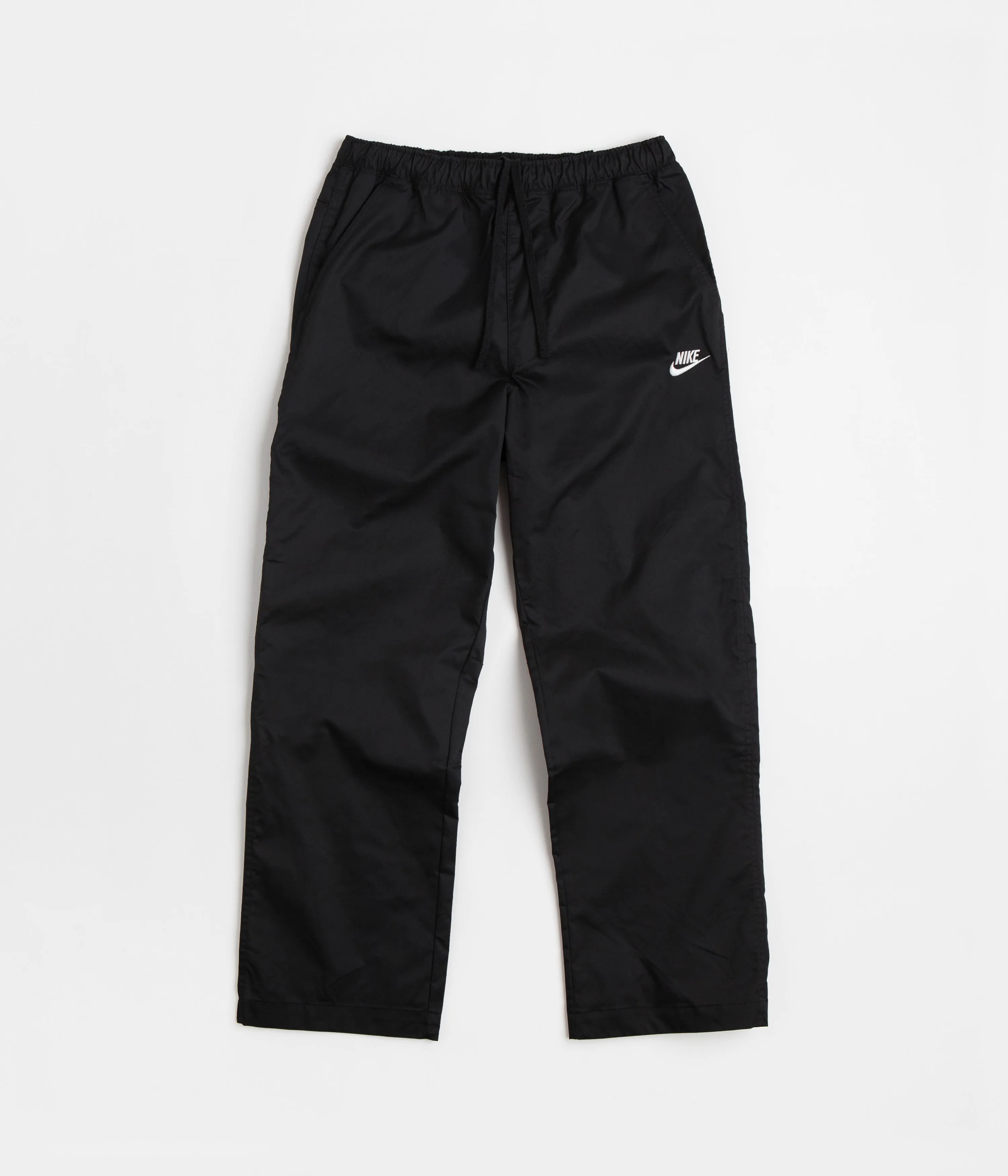 Nike Club Straight Leg Pants - Black / White