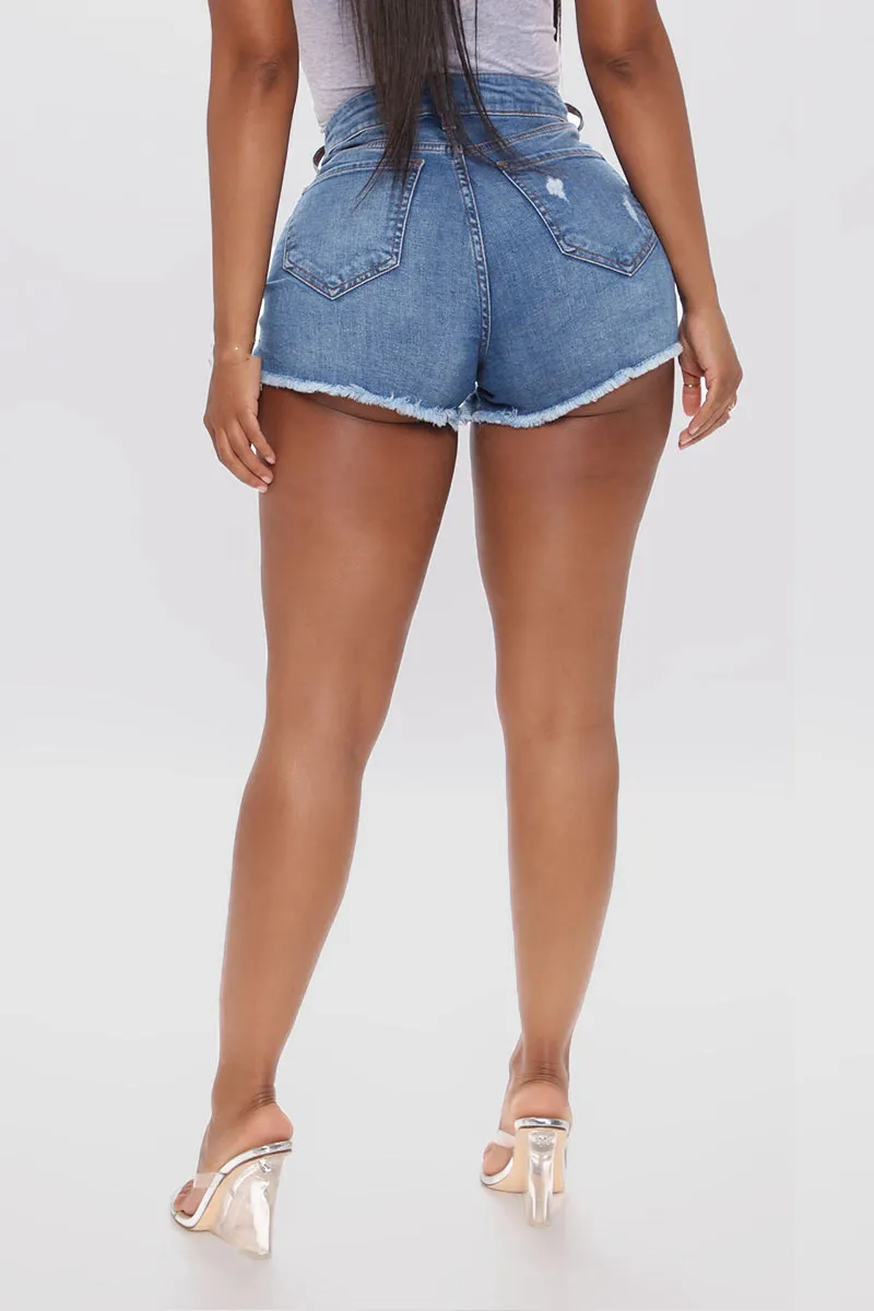 PM0277 Stretch Denim Shorts