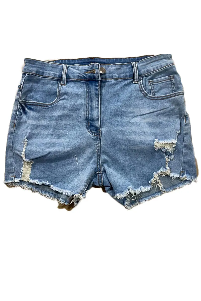 PM0277 Stretch Denim Shorts