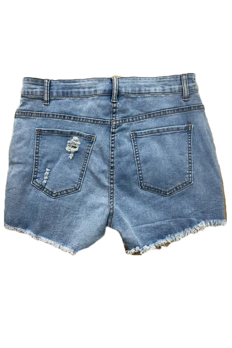 PM0277 Stretch Denim Shorts