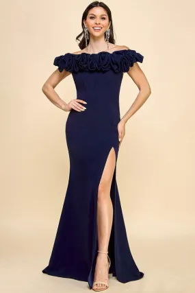 Prom,Bridesmaid Dress,Bridal,Gowns,Evening Dress Navy