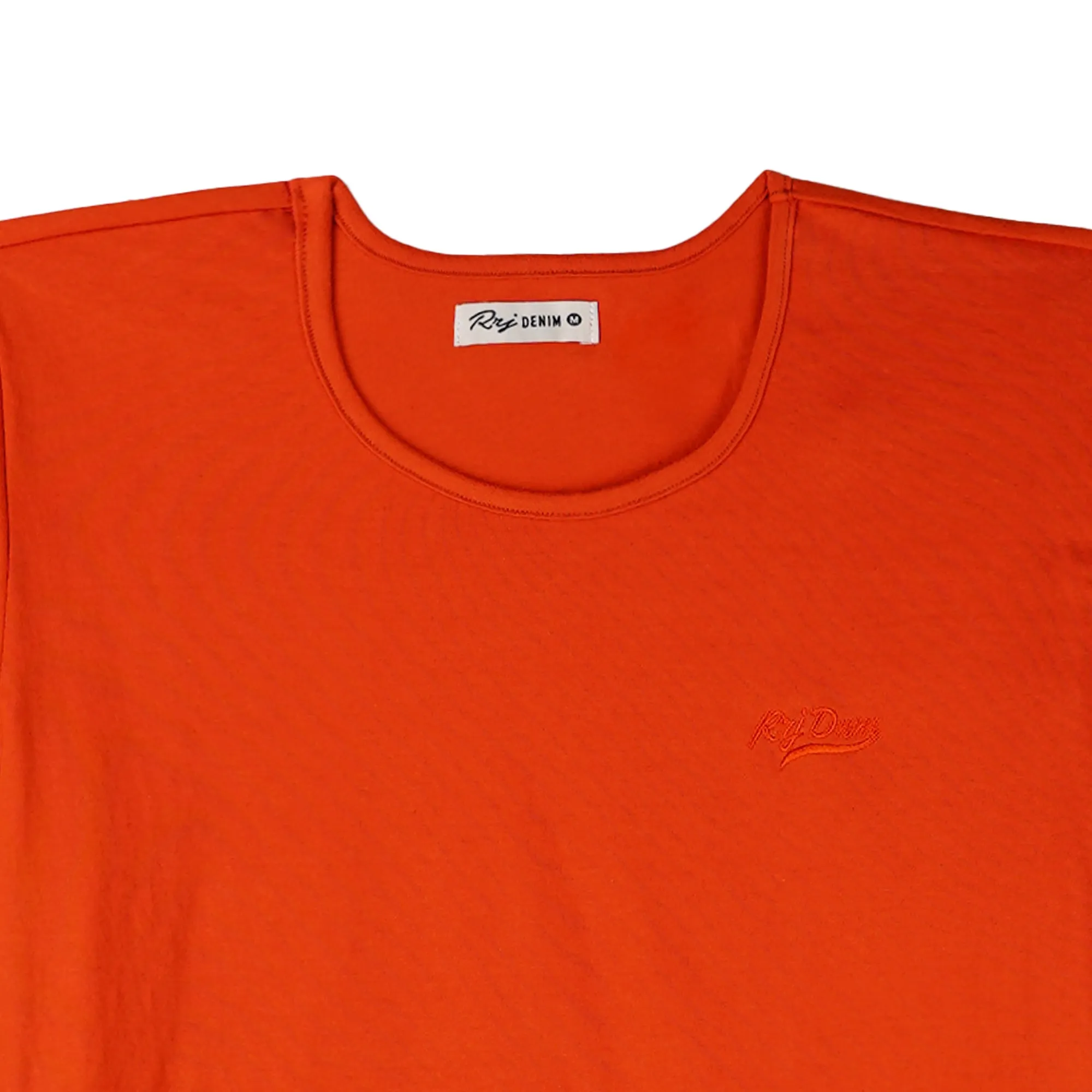 RRJ Ladies Basic Tees Boxy Fitting CVC Jersey Fabric 151562-U (Orange)