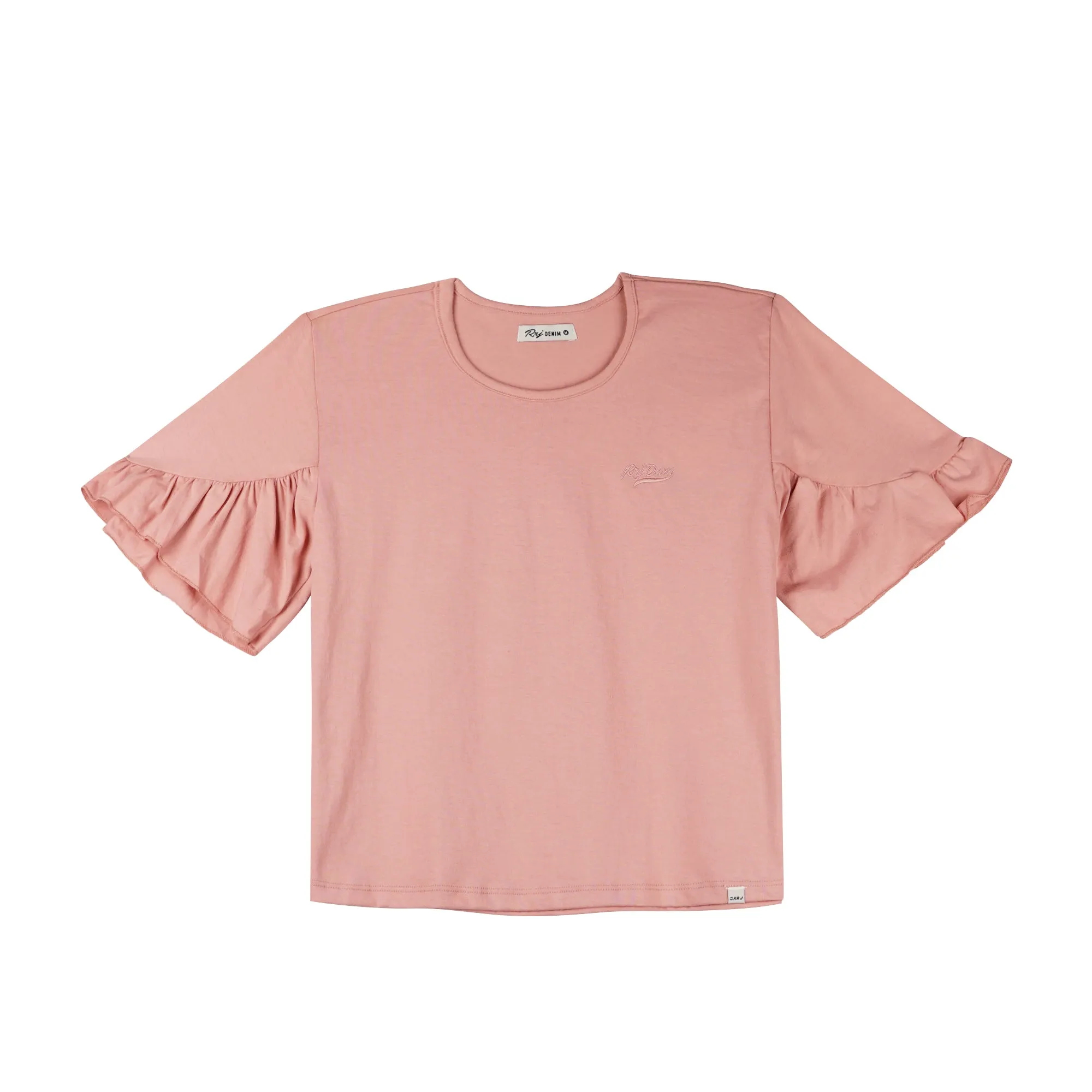 RRJ Ladies Basic Tees Boxy Fitting CVC Jersey Fabric 151562-U (Pink)