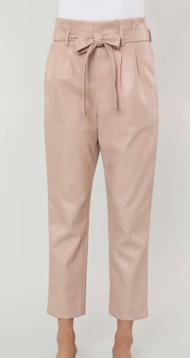 Soft Vegan Leather Bag Pants *multiple colors*